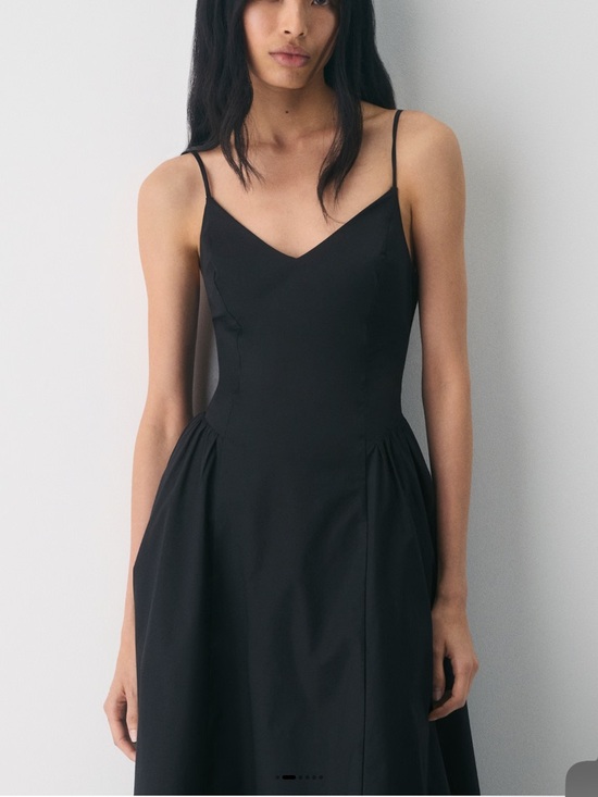 Aritzia Dresses & Skirts - Aritzia Black Spaghetti-Strap Midi Dress